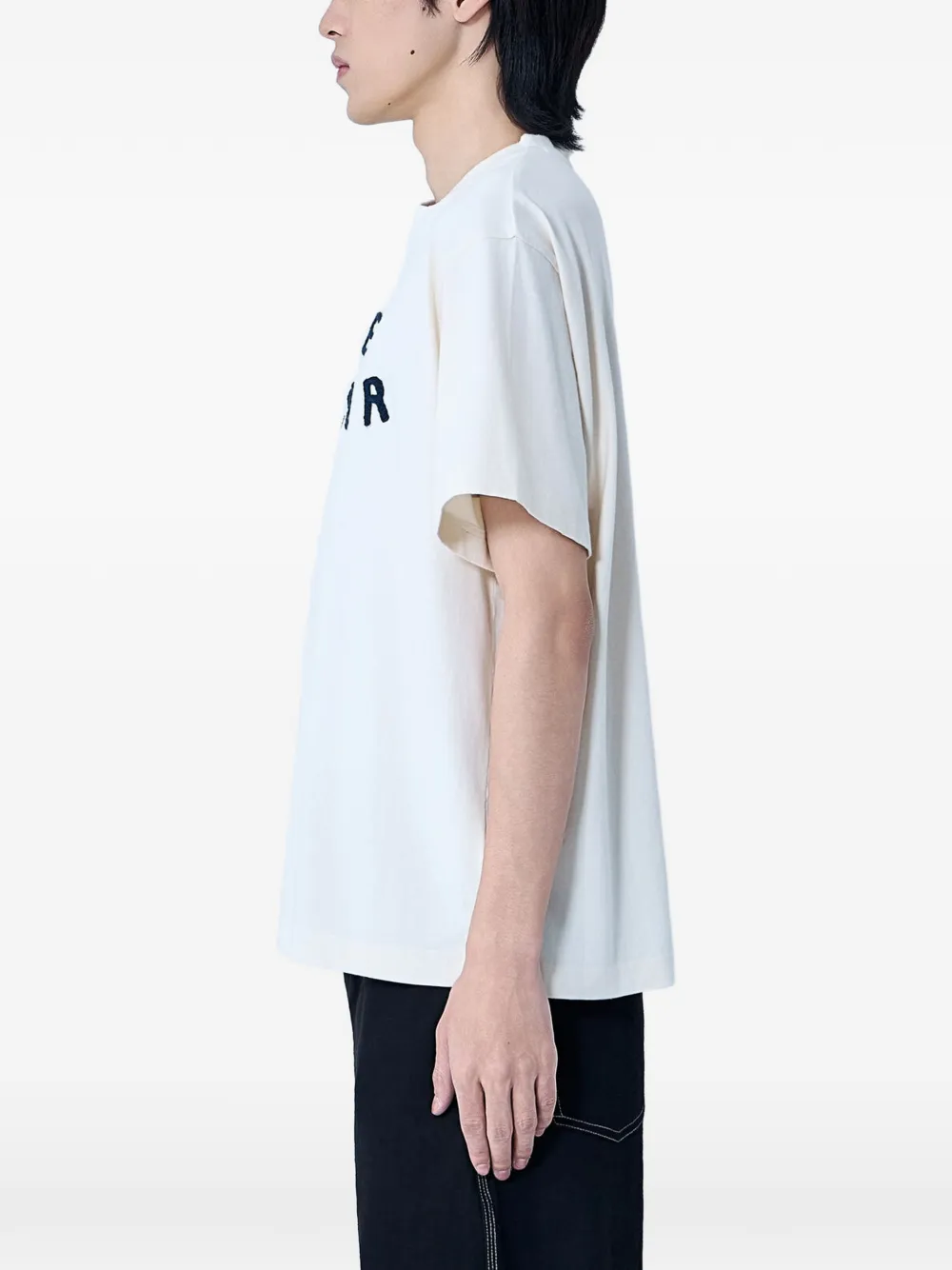  Story Mfg. Logo-embroidered T-shirt - Neutrals 