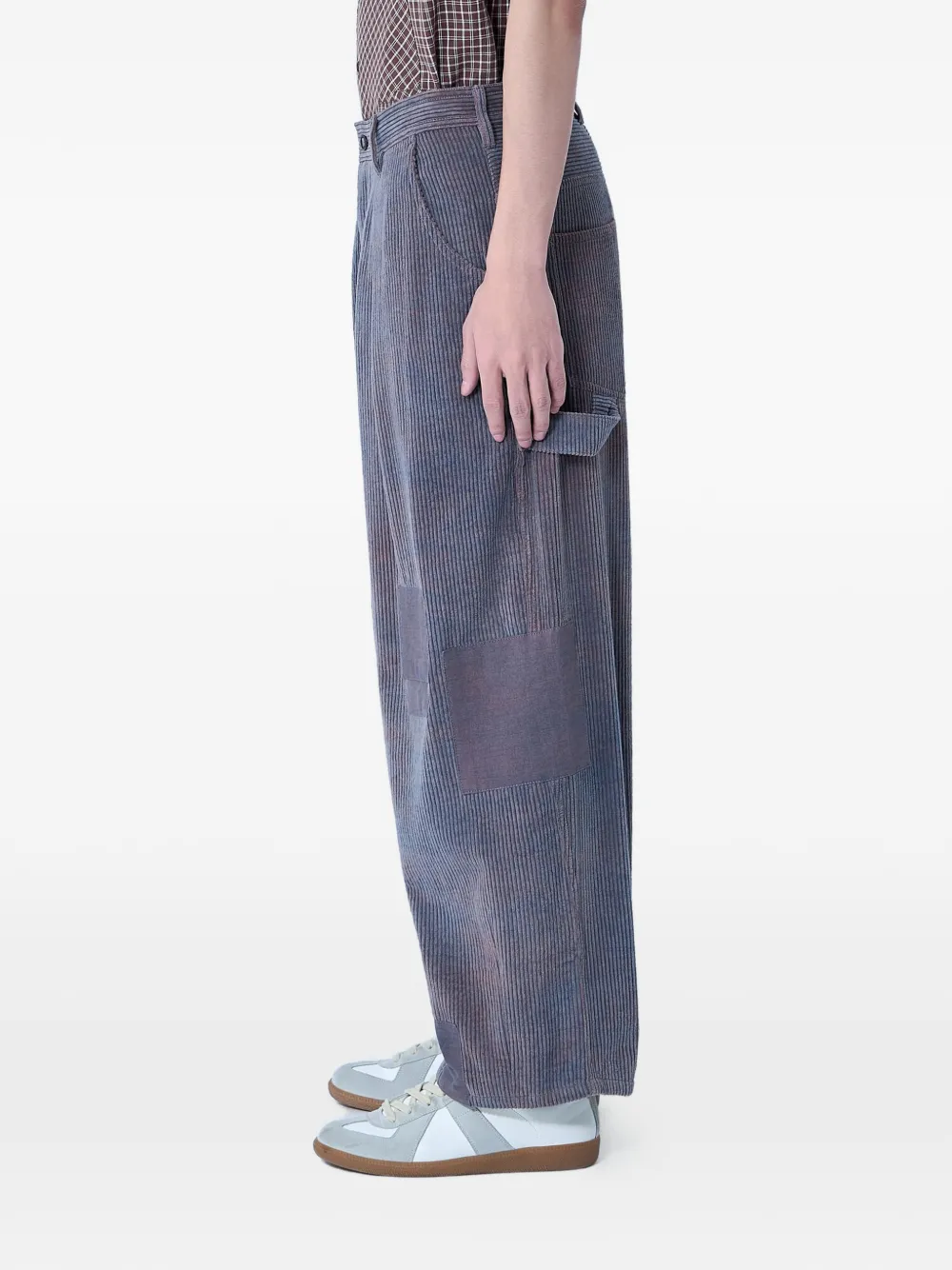 STORY mfg. Ribfluwelen broek Blauw