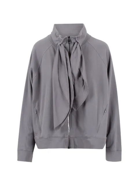 Noumeno Concetp tie-neck pleated-back jacket