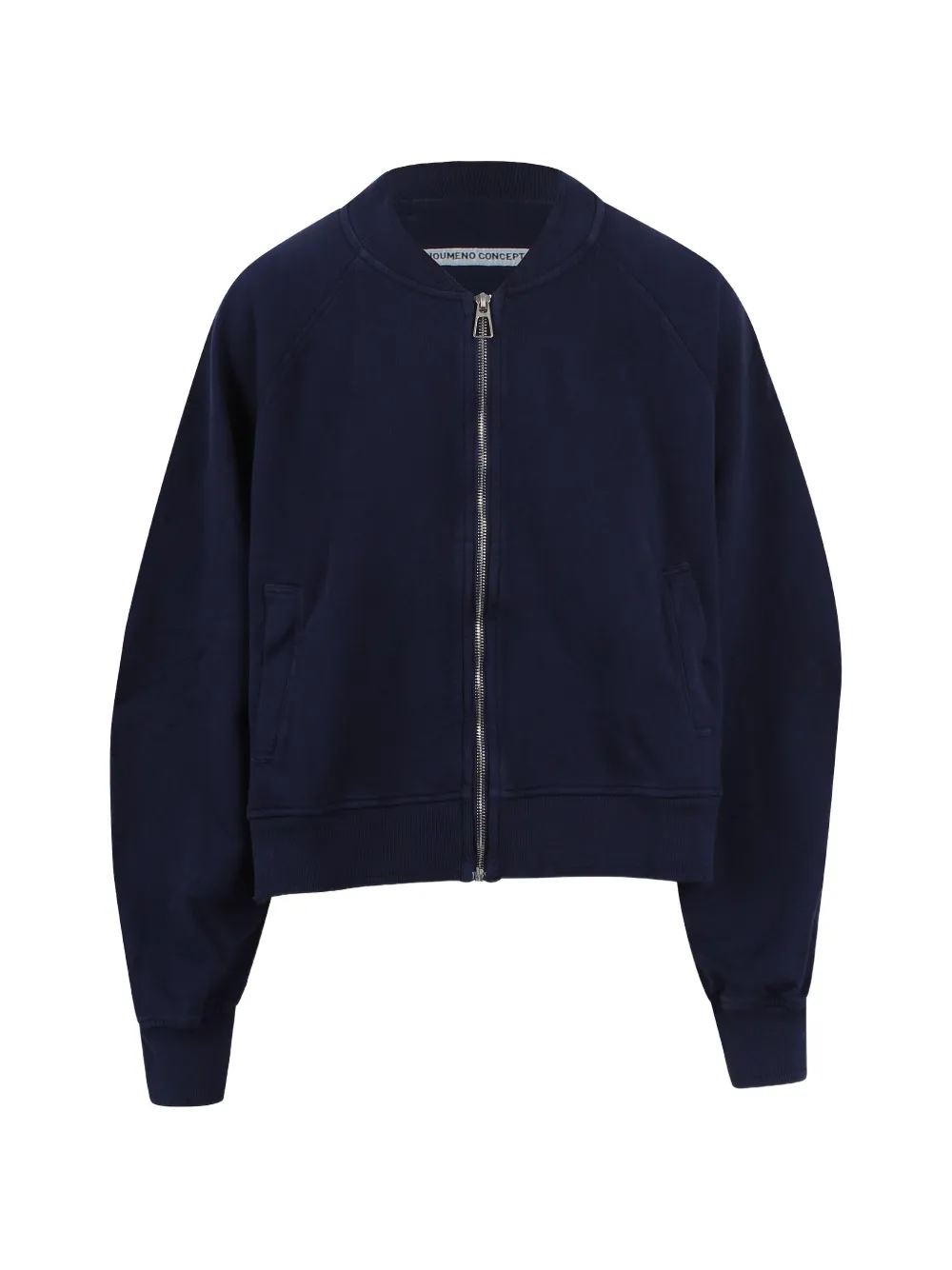 Noumeno Concetp logo-patch bomber jacket - Blu