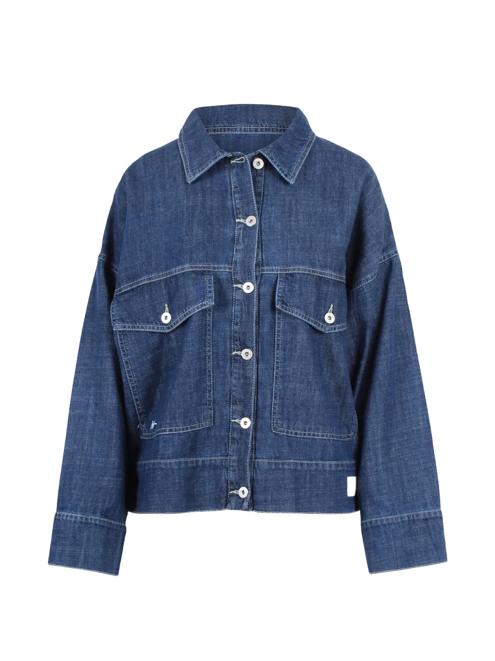 Noumeno Concetp buttoned denim jacket - Blau
