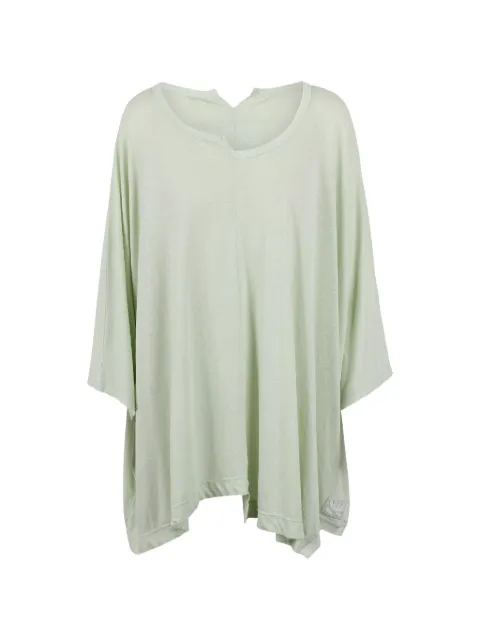 Black Label oversized notched-neck T-shirt