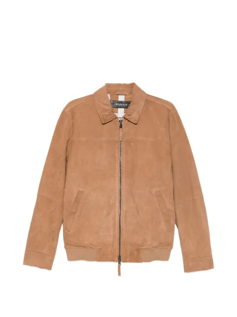 BULLY zip-up suede jacket