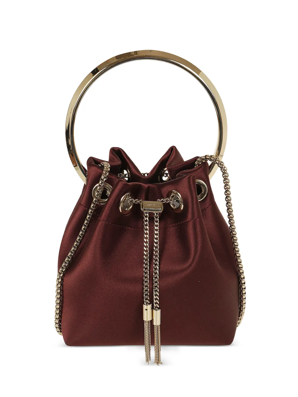 Jimmy Choo Bon Bon ring-handle tote bag - Rosso