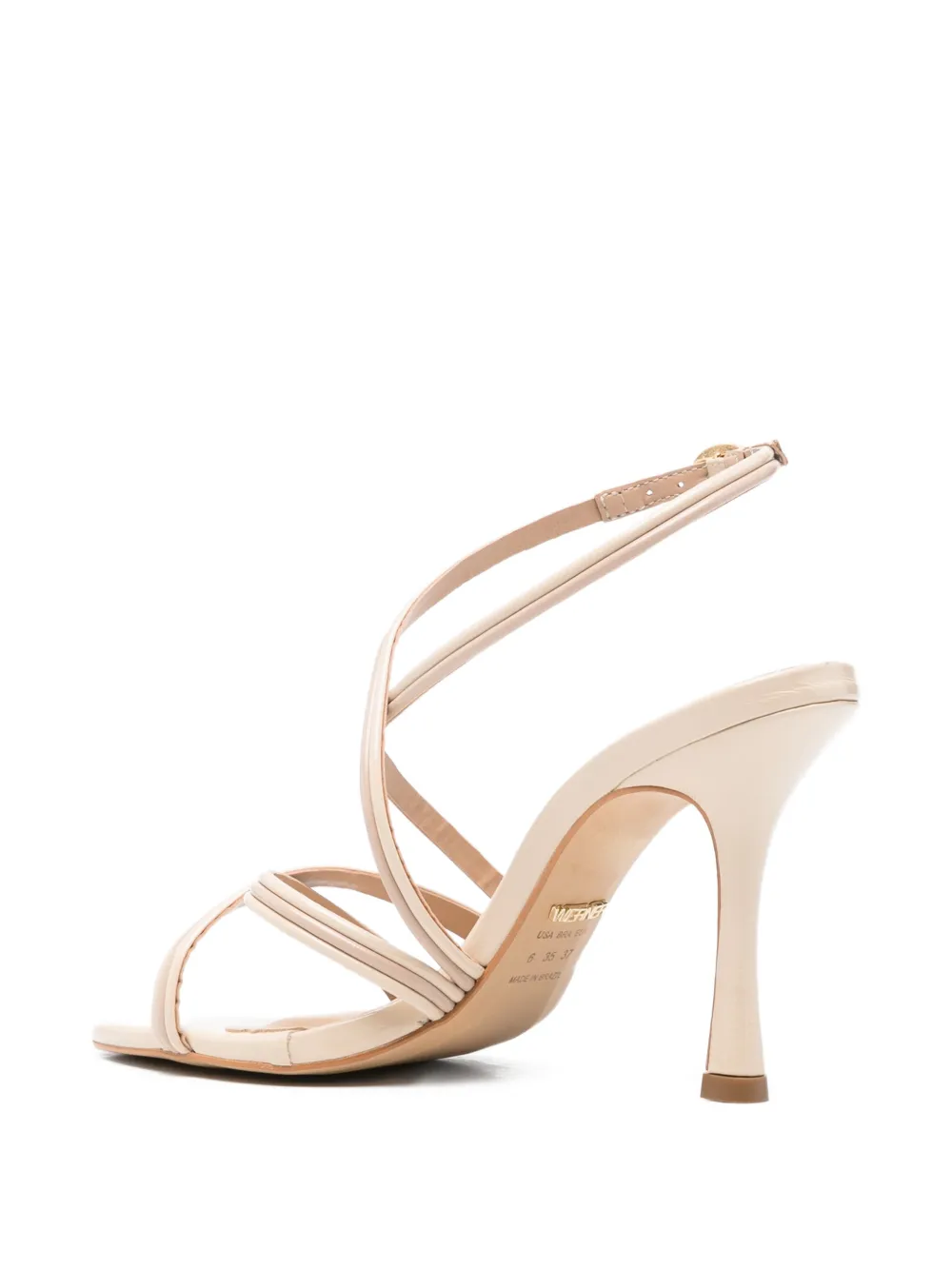 Werner strappy heeled sandals Beige