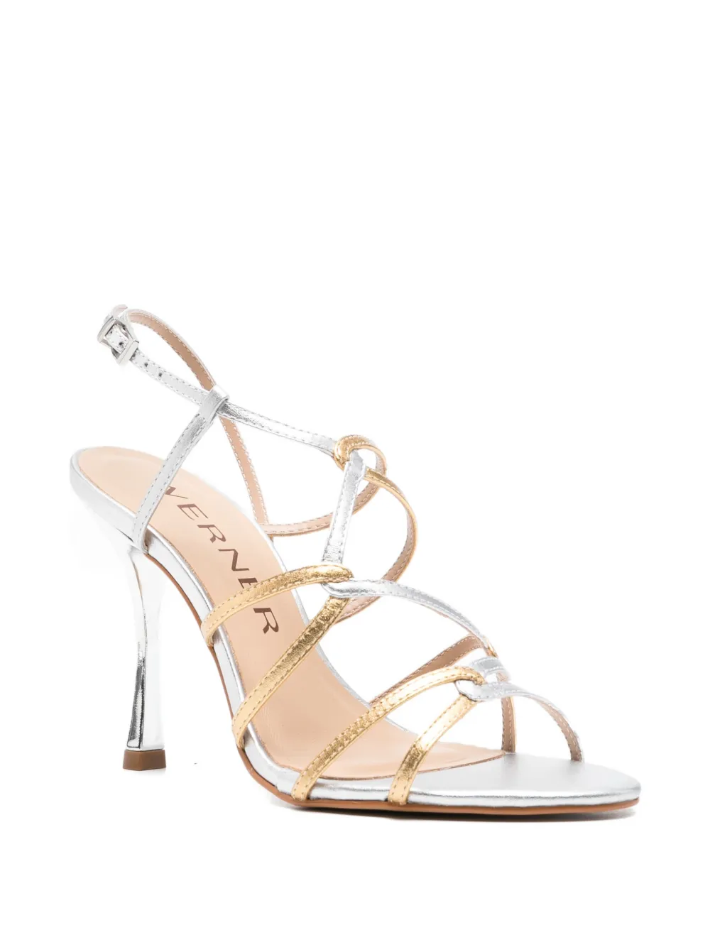 Werner strappy heeled sandals Zilver
