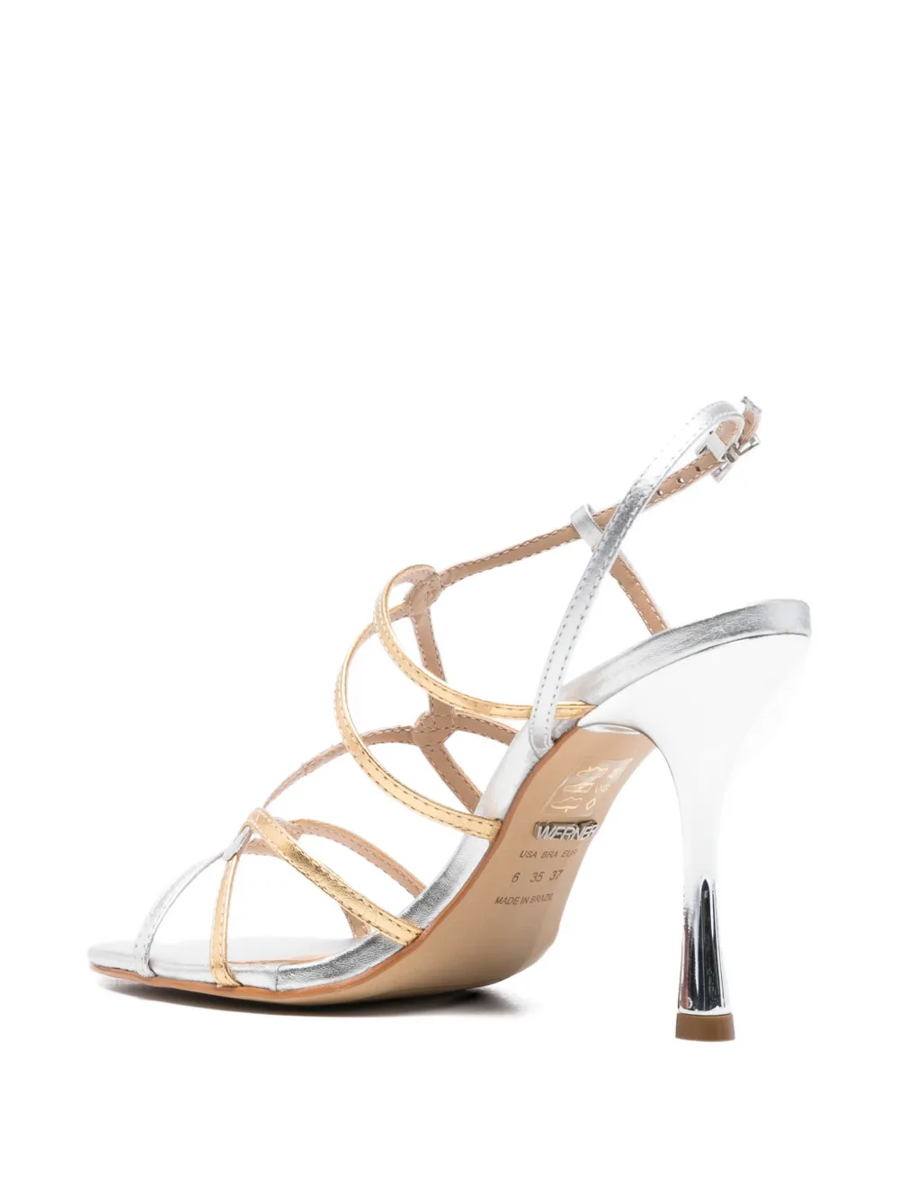 Werner strappy heeled sandals Zilver