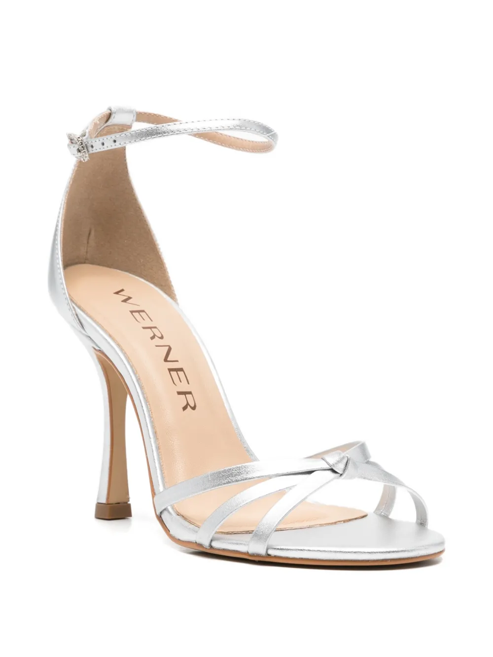 Werner knotted strap sandals Zilver