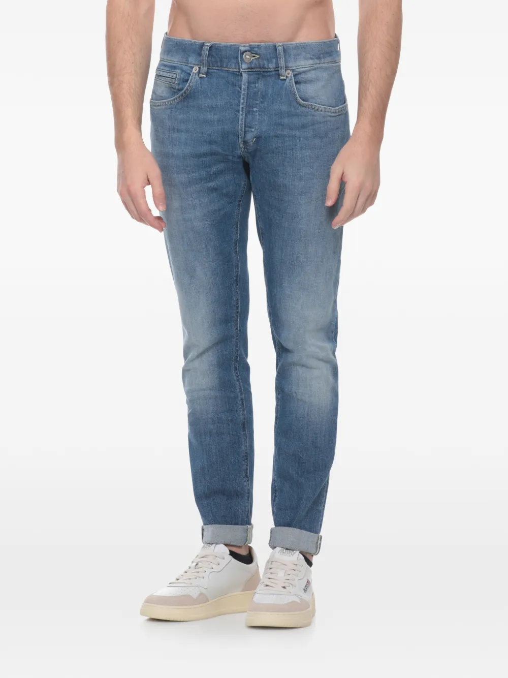 DONDUP Straight broek Blauw