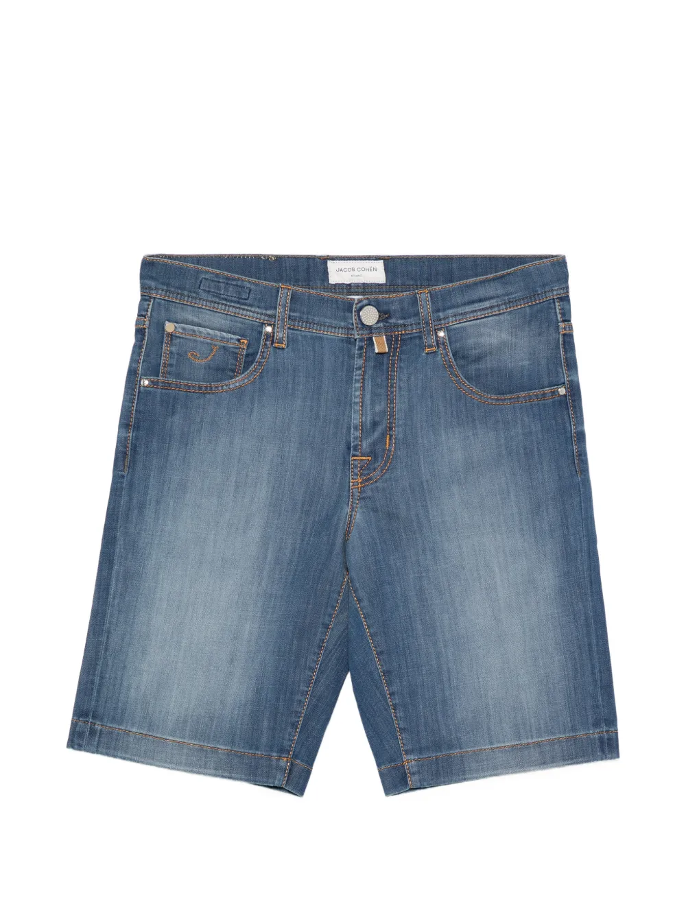 Jacob Cohën logo-patch shorts - Blau