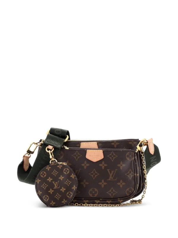 Louis Vuitton ハンドバッグ ブラウン ブラック Louis Vuitton Pre-Owned Multi Pochette Accessoires Monogram Canvas