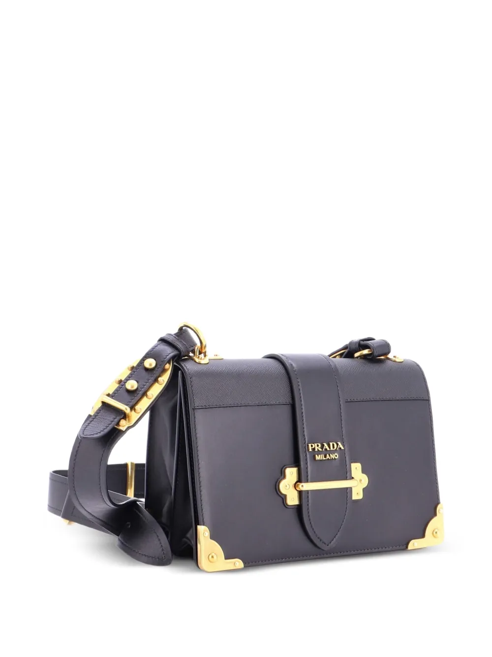 Cahier Leather And Saffiano Leather Large Crossbody Bag