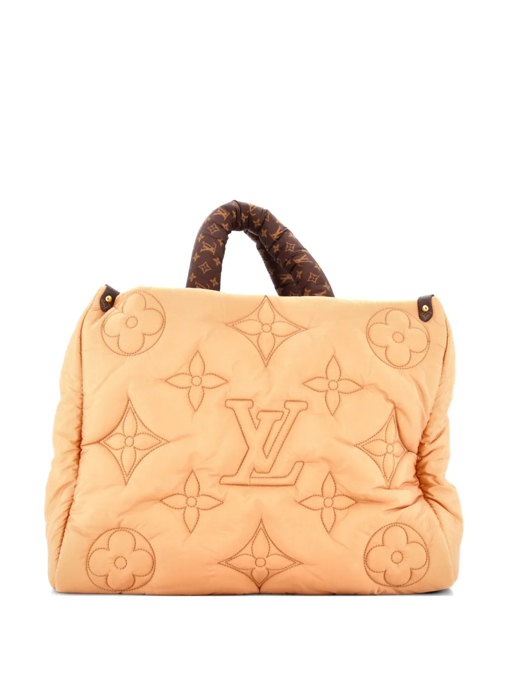 Louis Vuitton Pre-Owned Pillow OnTheGo Tote Monogram Quilted Econyl Nylon GM satchel - Marrone