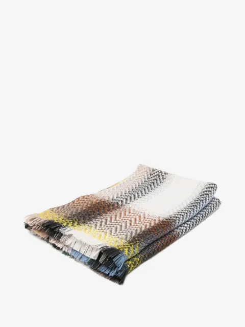 Missoni Home Check New zig-zag fringed throw