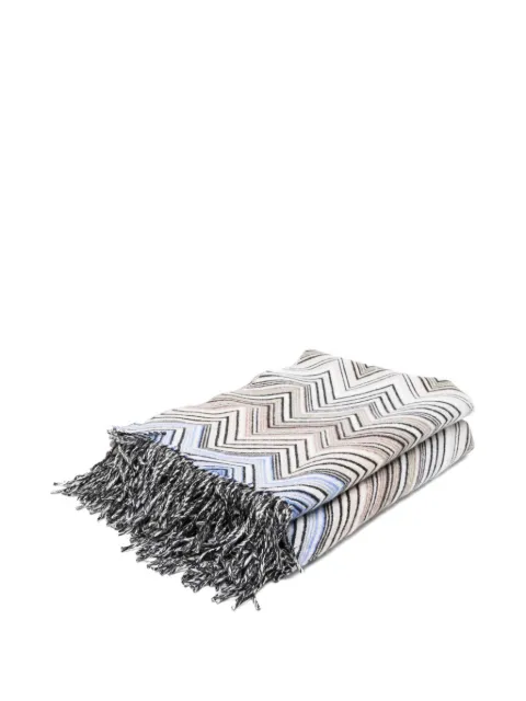 Missoni Home Perseo fringed zigzag throw