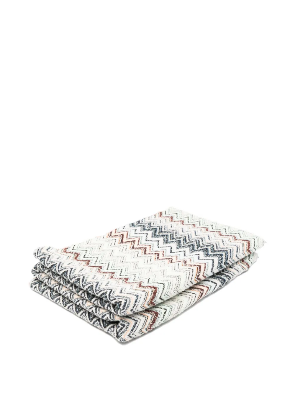 Missoni Home Forest zig-zag fringed throw | Neutrals | Image 1