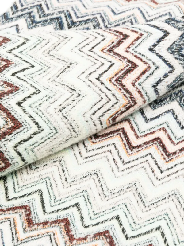 Missoni Home Forest zig-zag Fringed Throw | Neutrals | FARFETCH