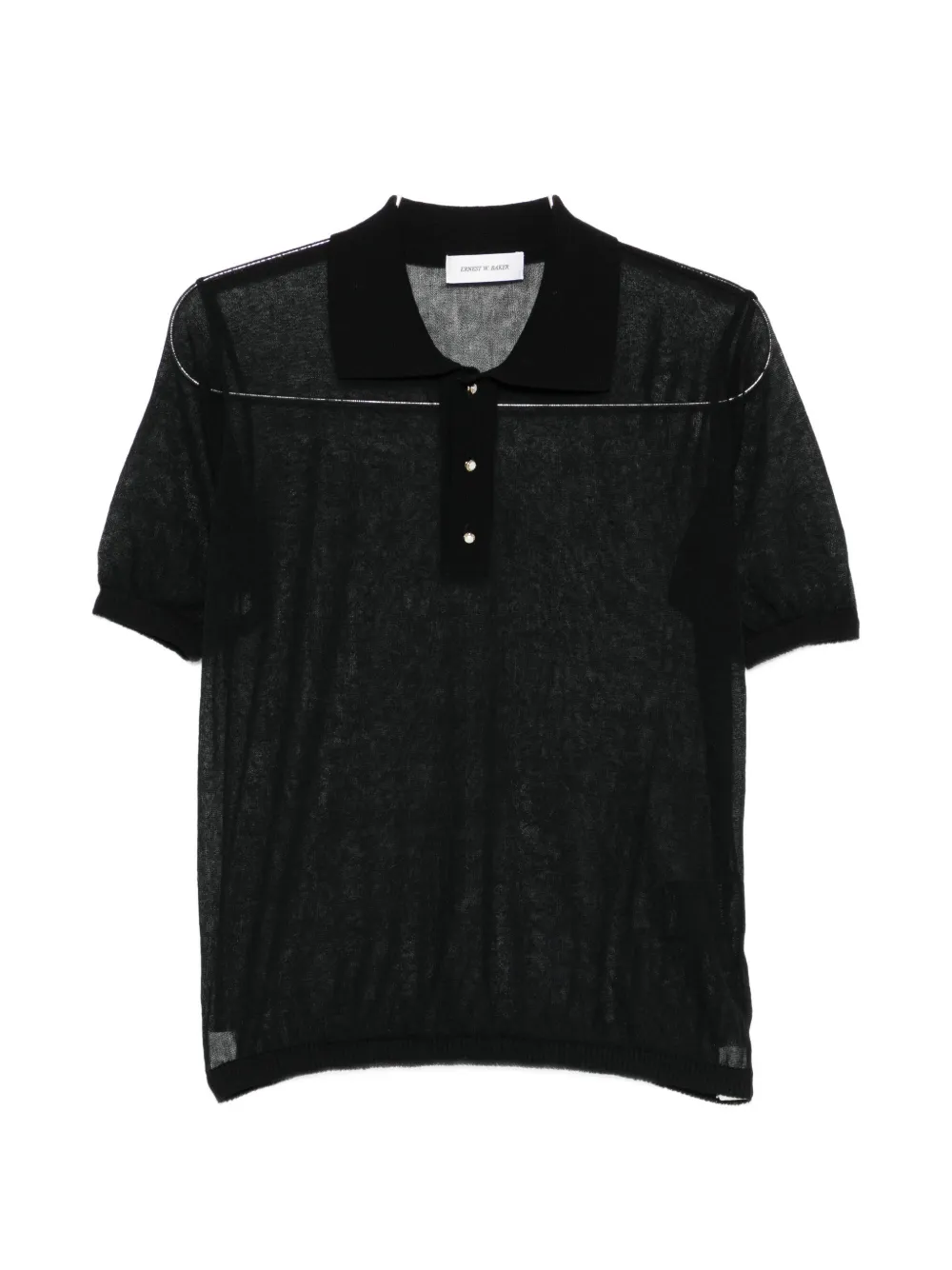 Ernest W. Baker buttoned polo shirt - Nero