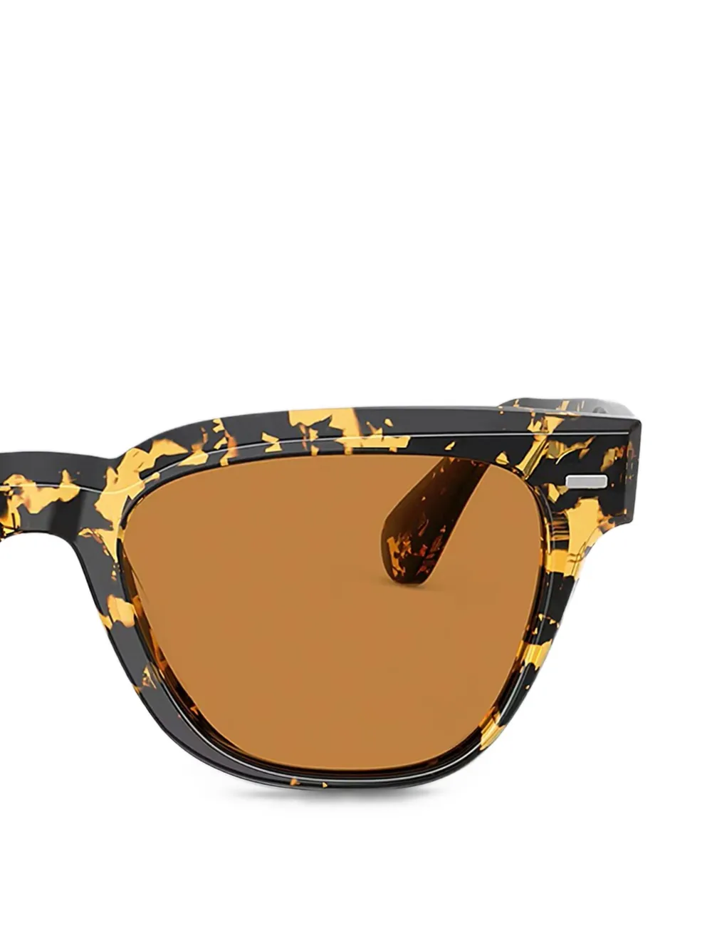 KHAITE x Oliver Peoples zonnebril met schildpadschild-design Bruin