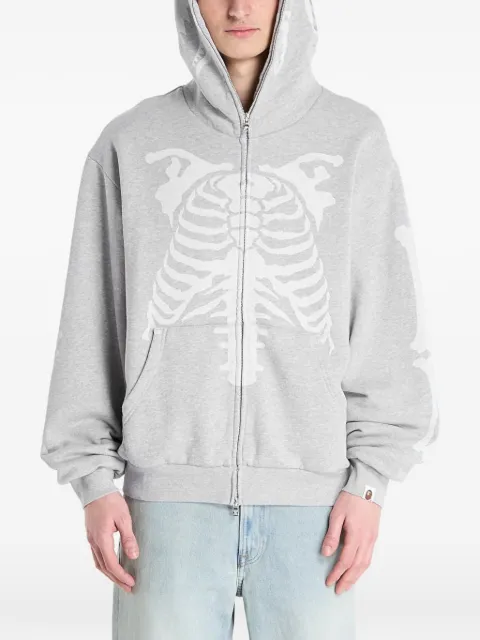 A BATHING APE® graphic-print zip hoodie