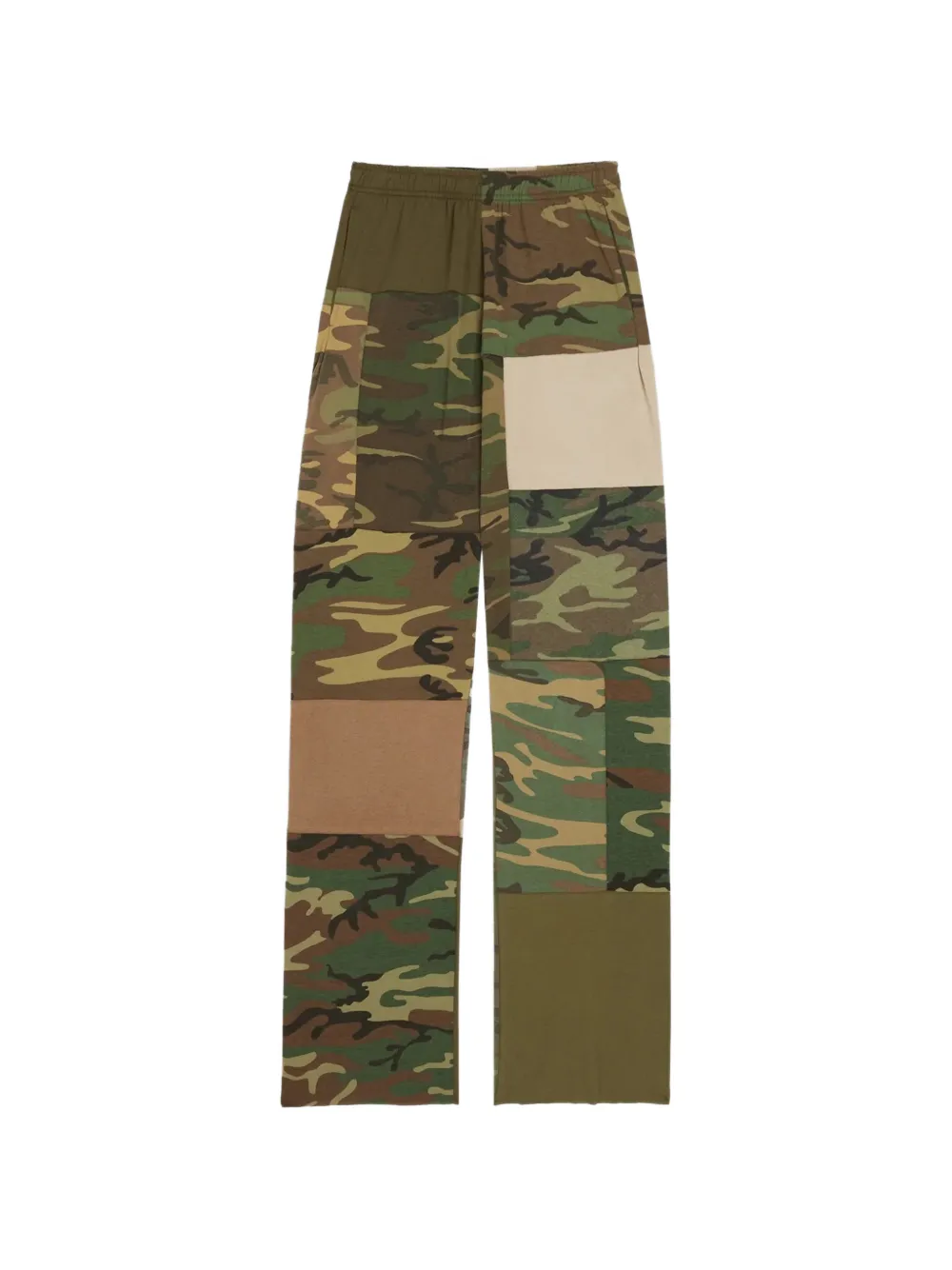 GALLERY DEPT. camouflage patchwork trousers - Verde