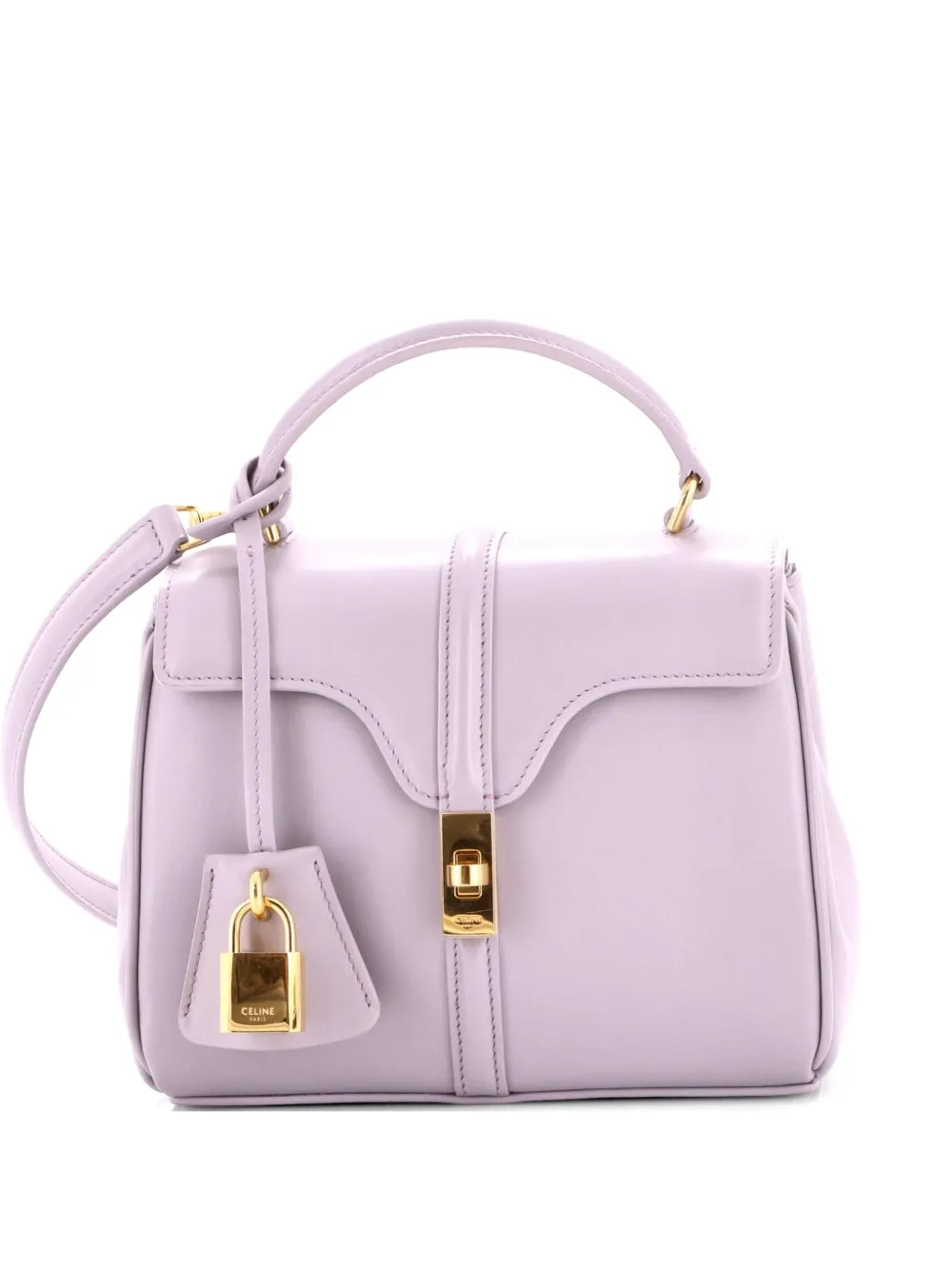 Celine Pre-Owned 16 Top Handle Bag Smooth Calfskin Mini satchel - Viola