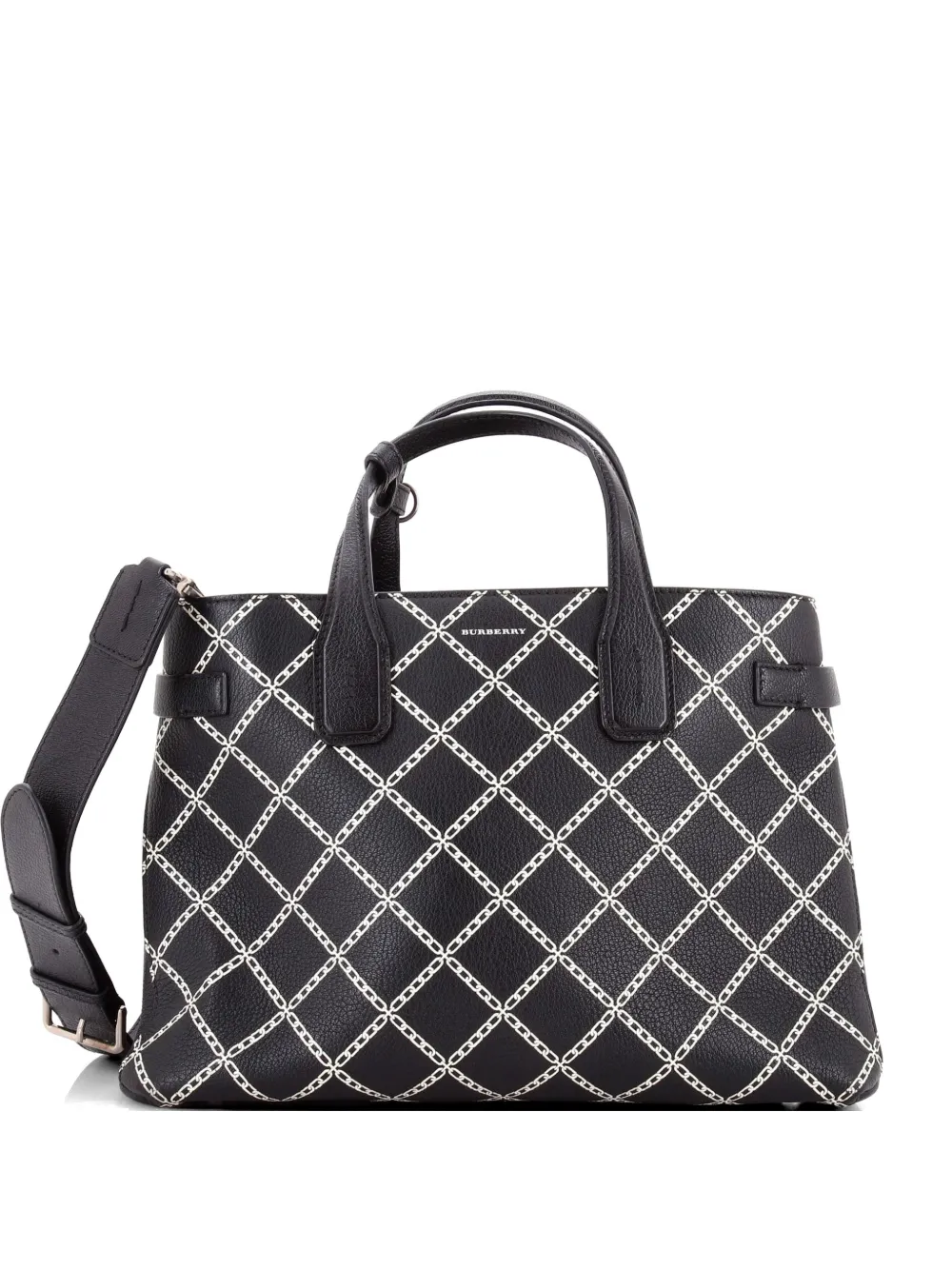 Burberry Pre-Owned Banner NM Printed Leather Medium tote bag - Schwarz