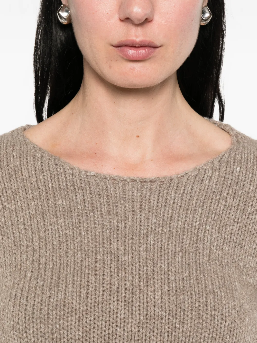 The Row Nitha trui met ronde hals Beige