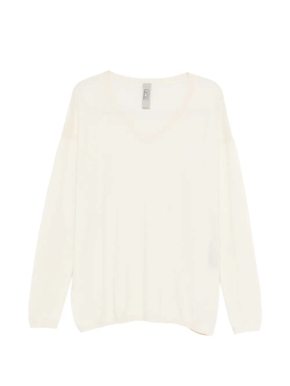 Private 0204 V-neck sweater - Neutrals