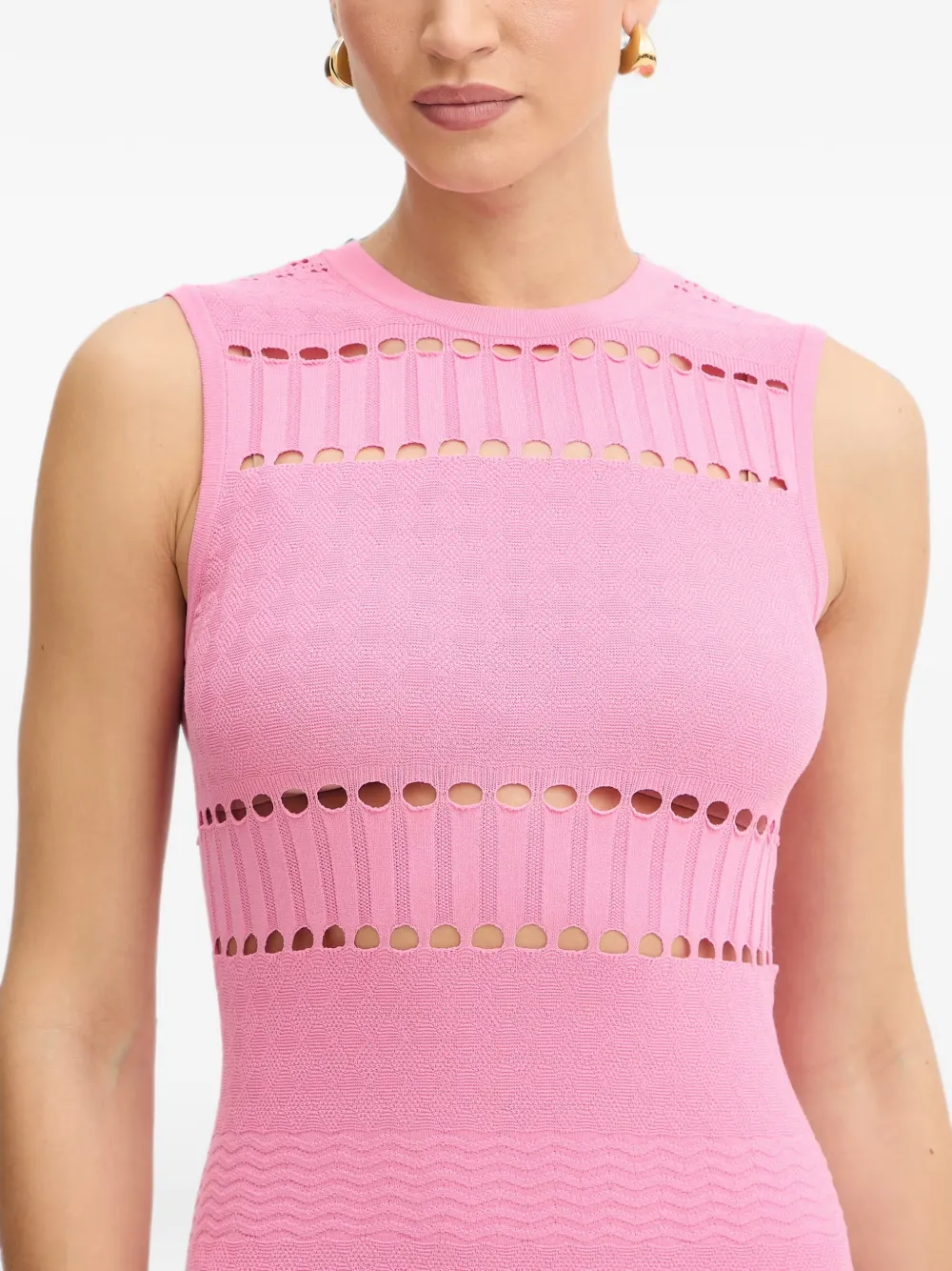 TWINSET Gebreide mini-jurk Roze