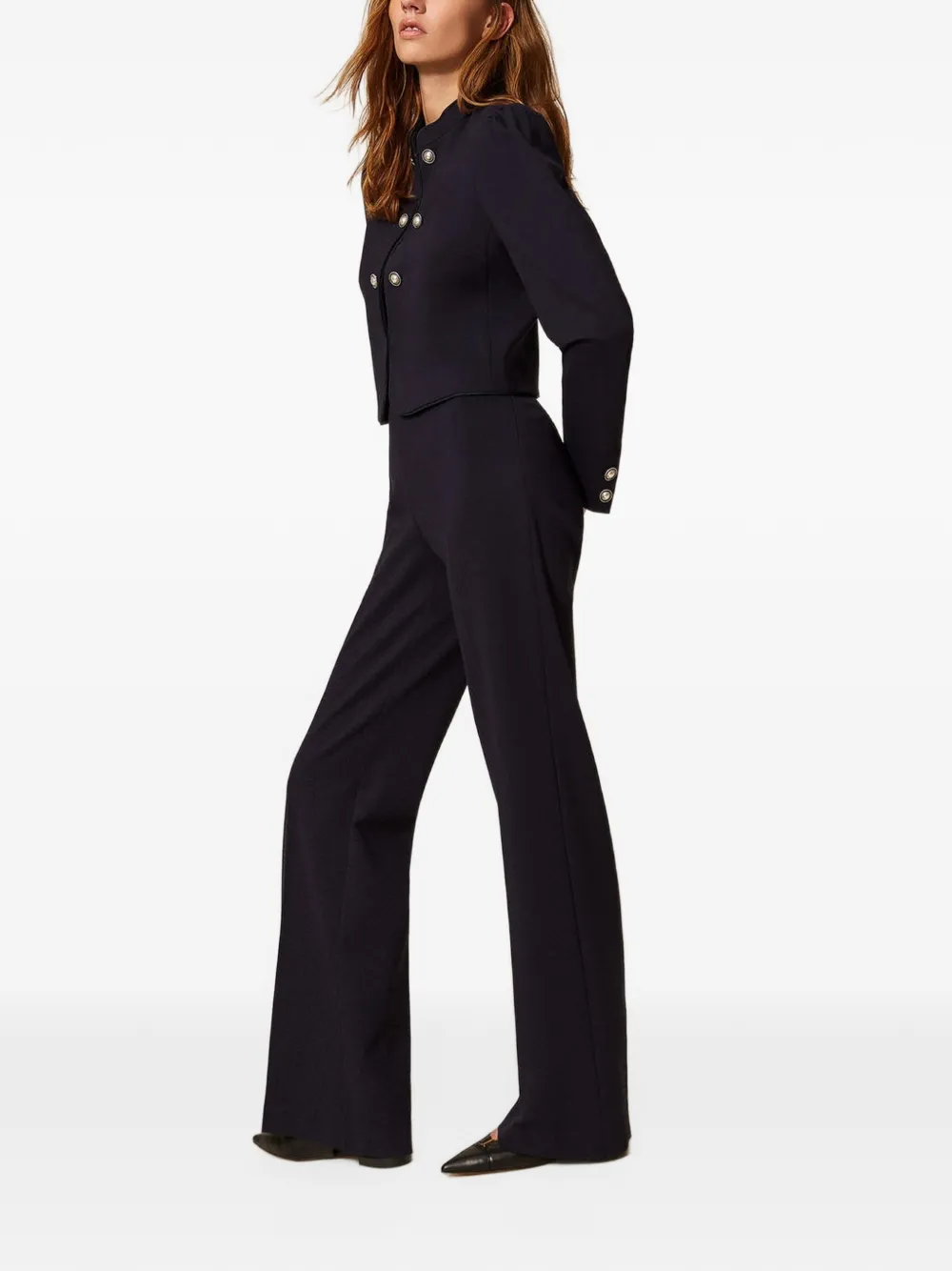 TWINSET Broek met plooien Zwart