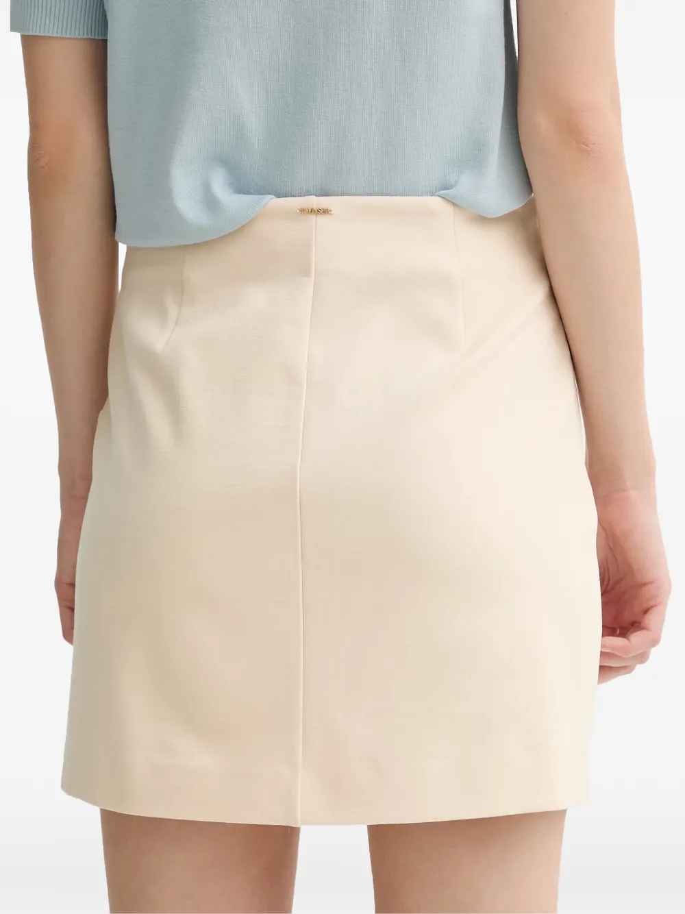 TWINSET Mini-rok met patchwork Beige