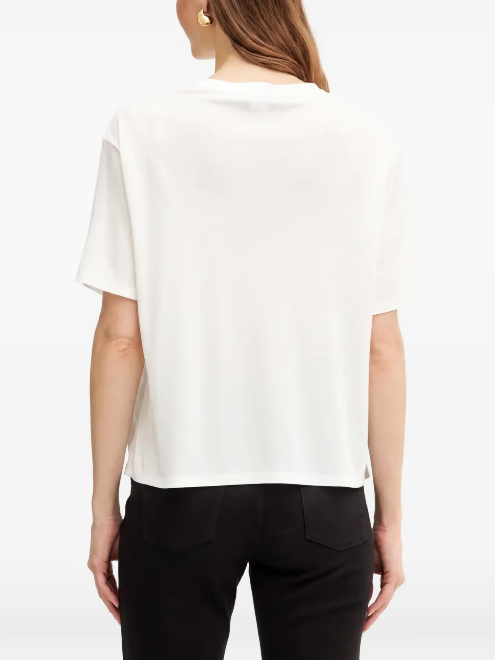 TWINSET T-shirt verfraaid met pailletten Beige