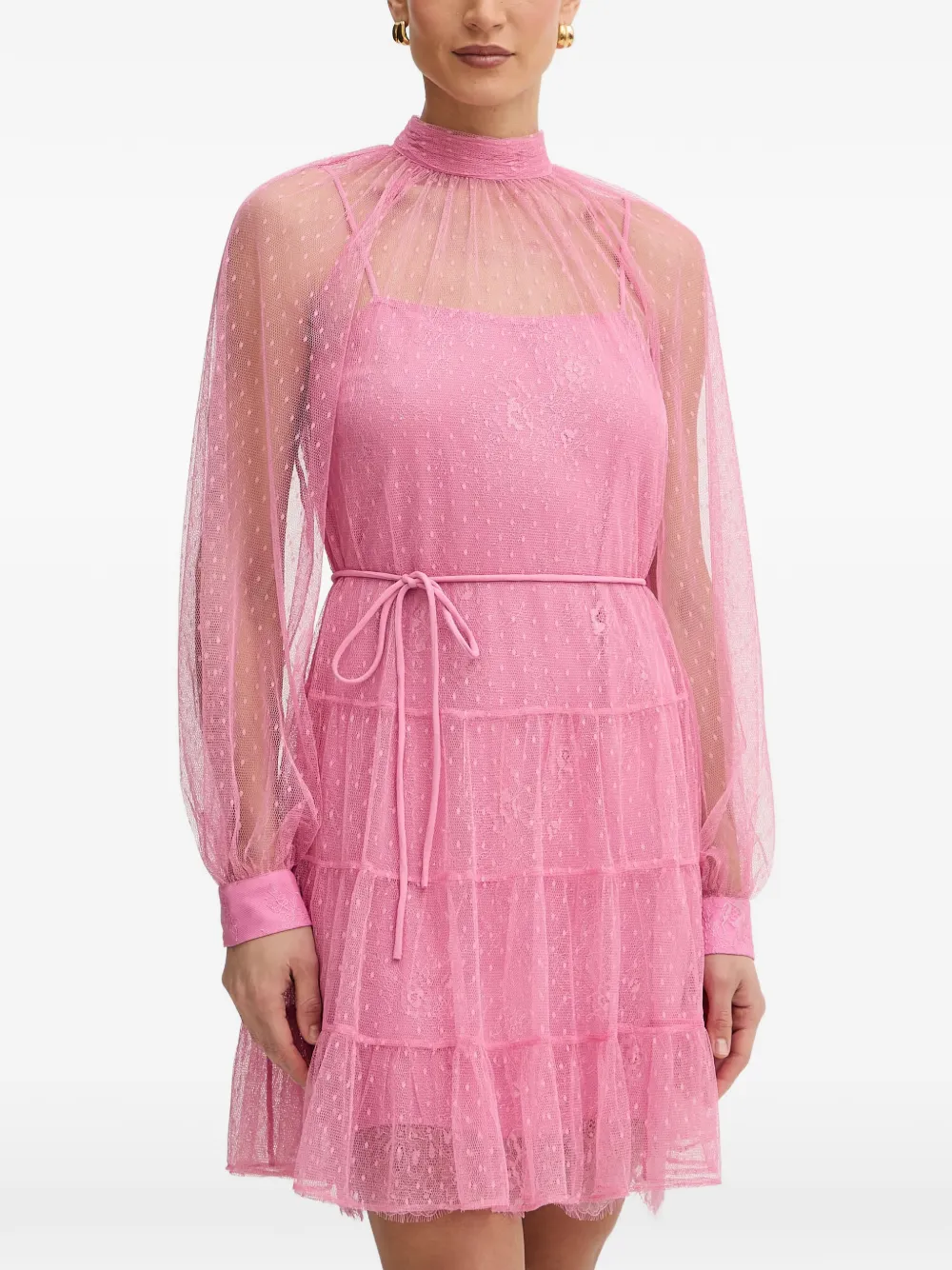 TWINSET Gelaagde mini-jurk Roze