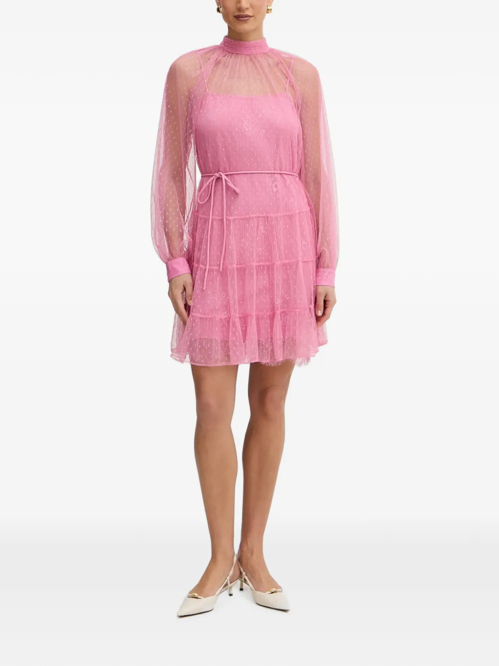 TWINSET Gelaagde mini-jurk Roze