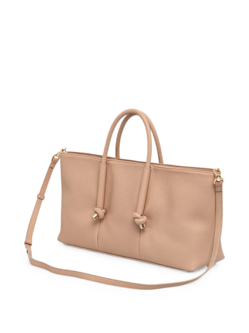 TWINSET shopper met geknoopt handvat Beige