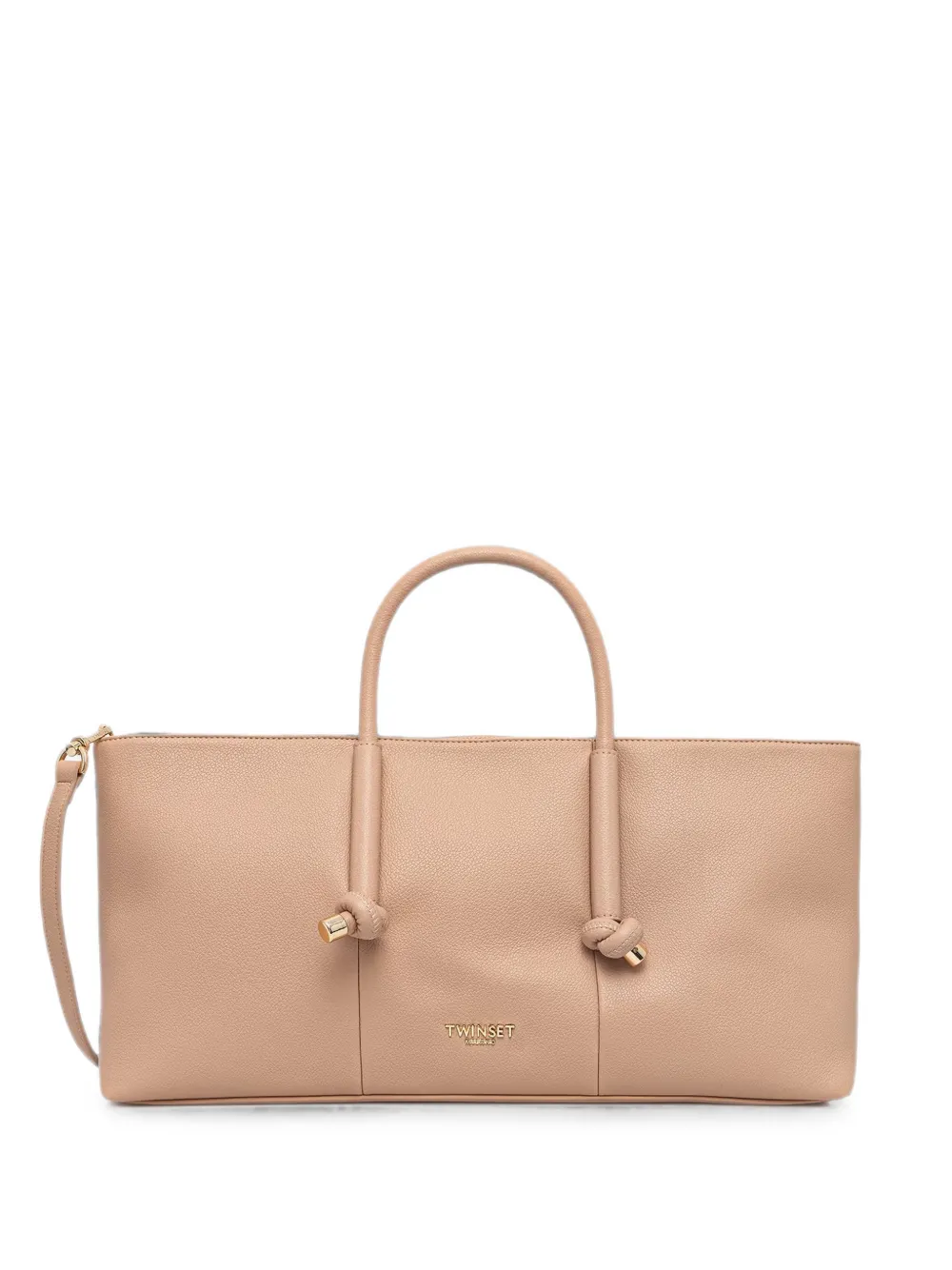 TWINSET knotted-handle tote bag - Toni neutri