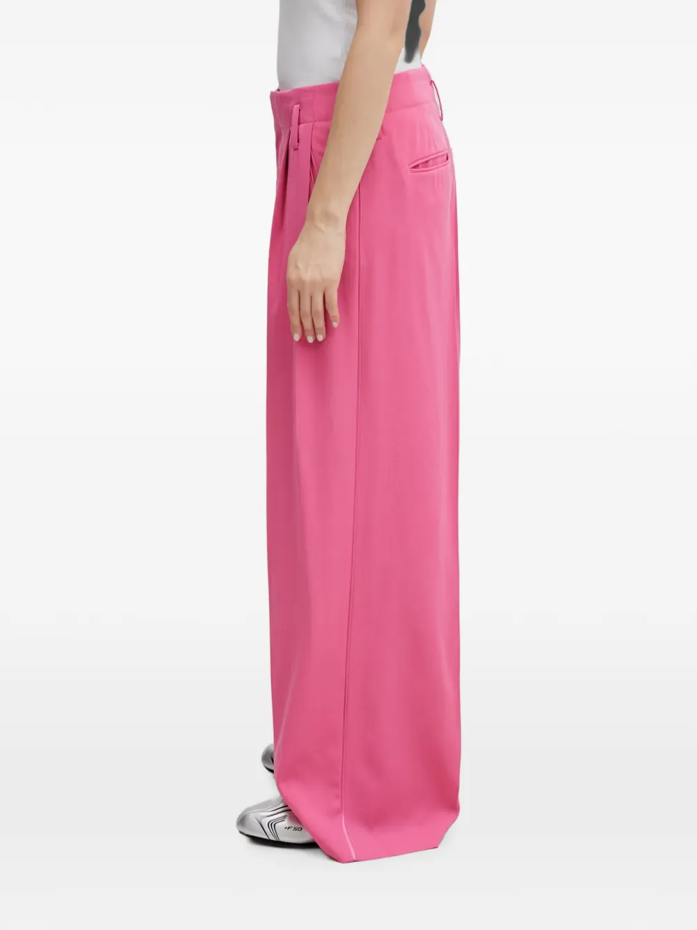 Kenzo Plooibroek met wijde pijpen Roze