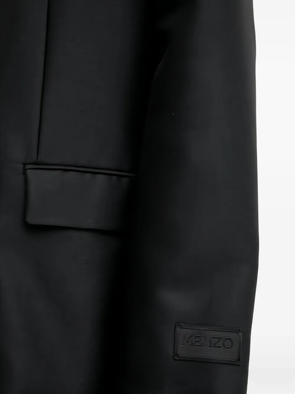 Kenzo Jas met gekerfde revers Zwart