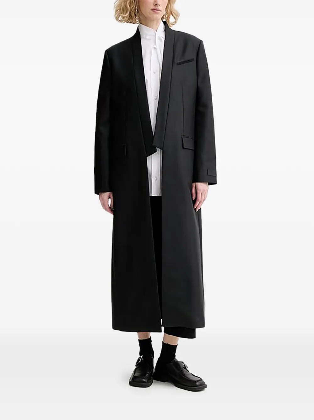 Kenzo notched-lapel coat - Nero