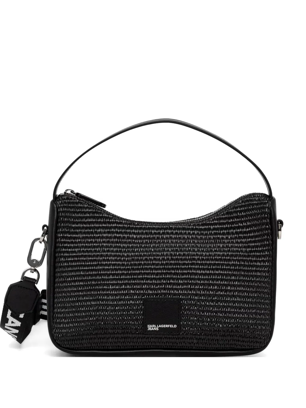 Karl Lagerfeld Jeans logo-patch cross-body bag - Nero