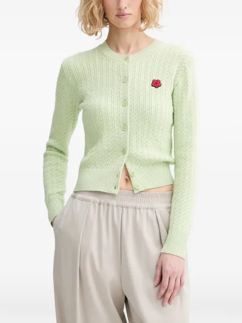 Kenzo Boke Flower cable-knit cardigan