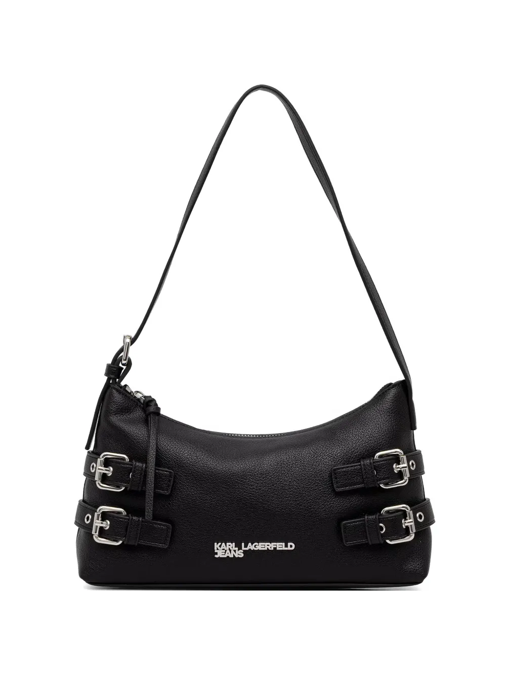 Karl Lagerfeld Jeans logo-detail buckled tote bag - Nero