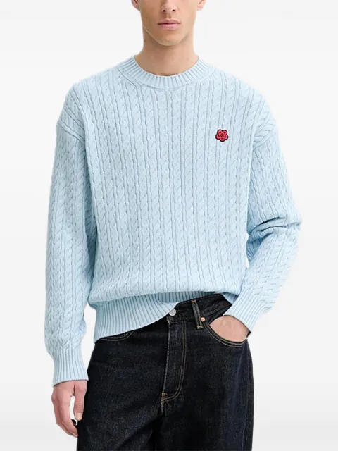 Kenzo floral-appliqué sweater