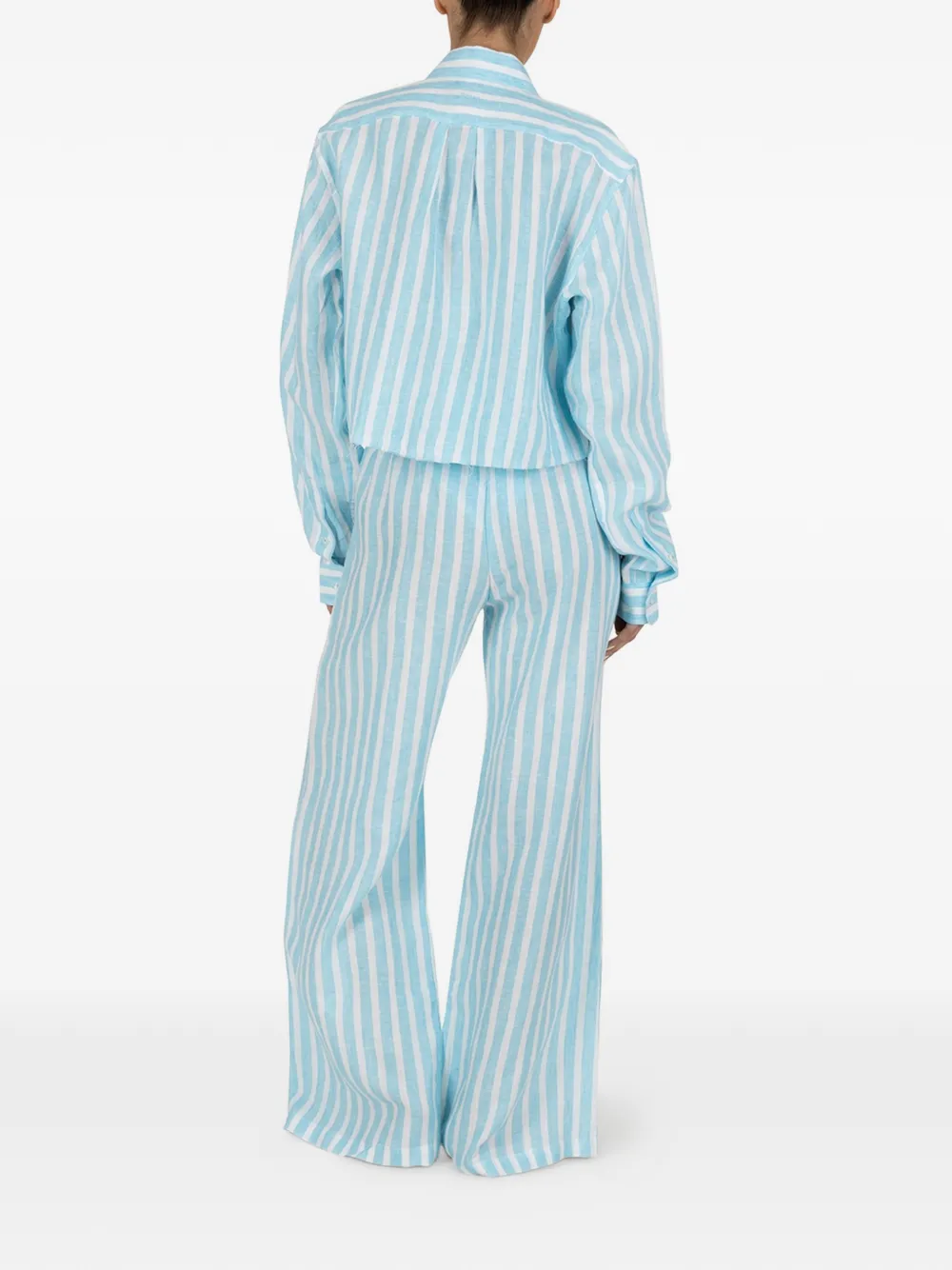 PARAMIDONNA Cora gestreepte broek Blauw