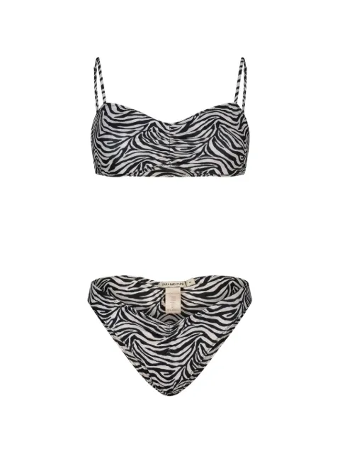 PARAMIDONNA Chica zebra print two piece swimsuit