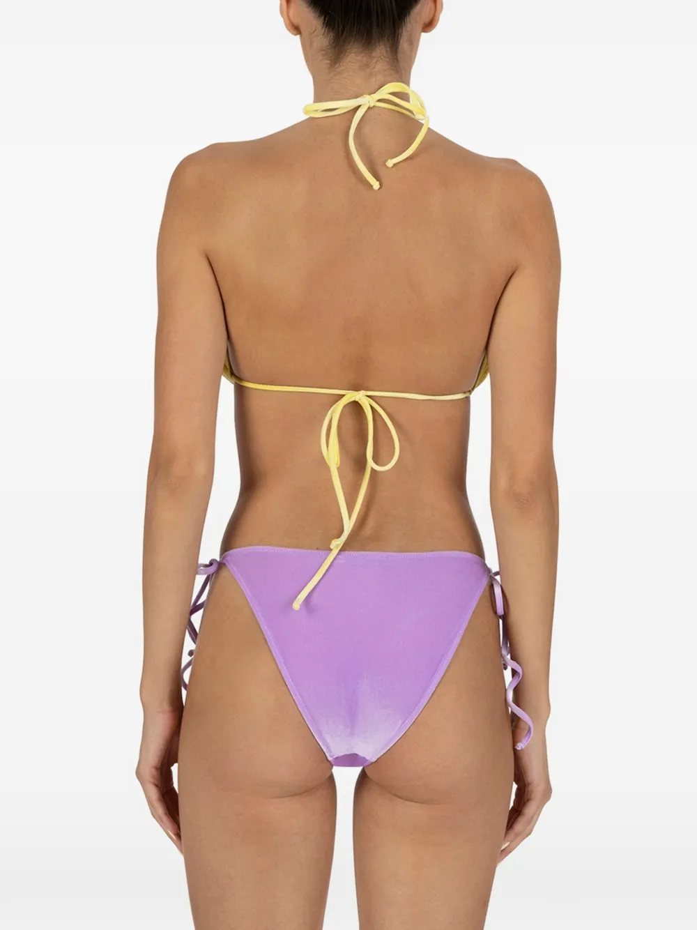 PARAMIDONNA Kelly tweedelig fluwelen badpak Geel
