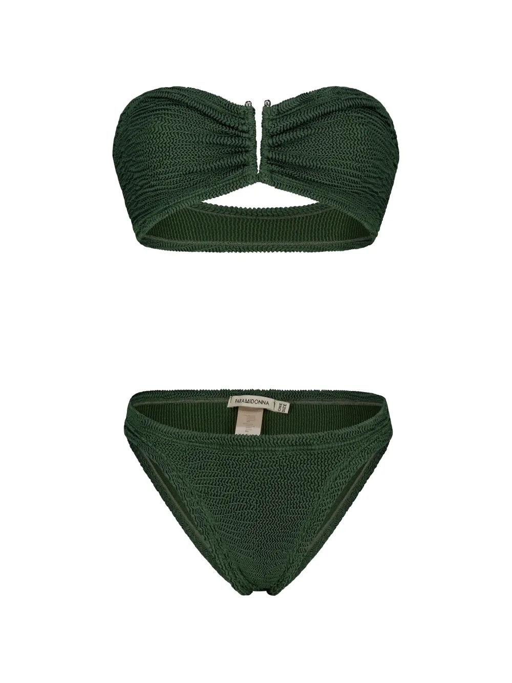 PARAMIDONNA Bikini senza spalline Frida - Verde