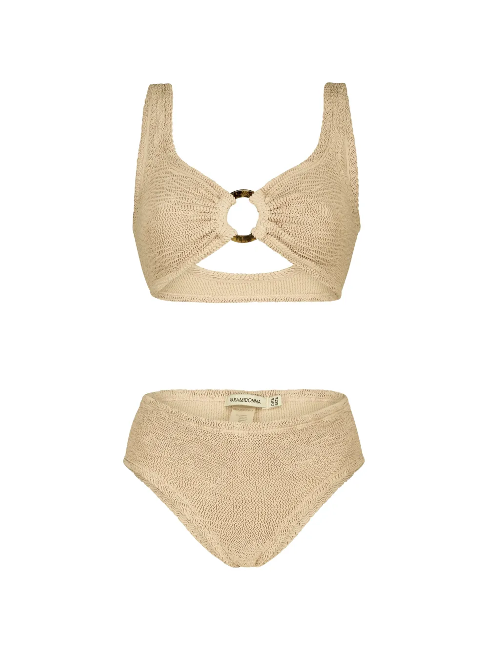 PARAMIDONNA Costume da bagno Irina a vita alta - Toni neutri