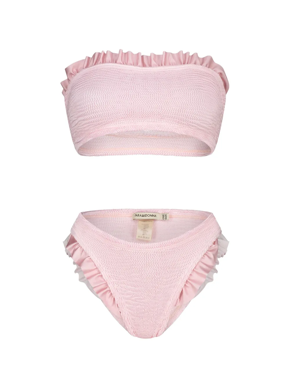 PARAMIDONNA Bikini Kylie con ruches - Rosa